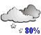 Faible neige (80%)