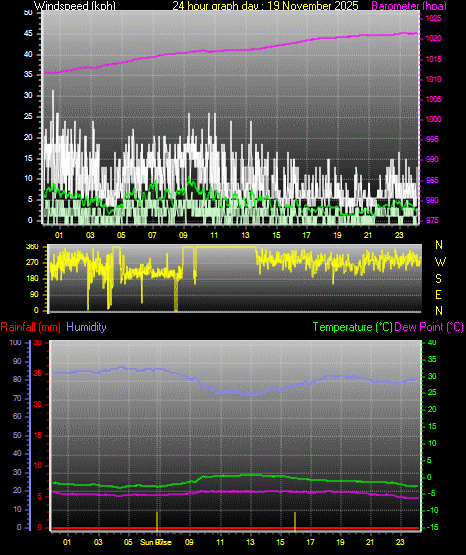 24 Hour Graph for Day 19