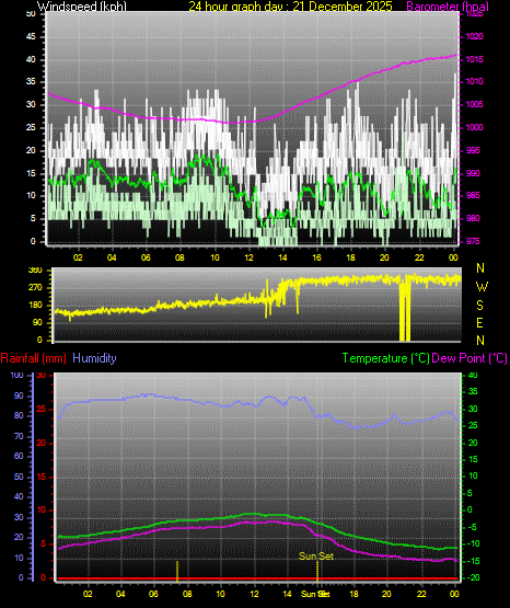 24 Hour Graph for Day 21