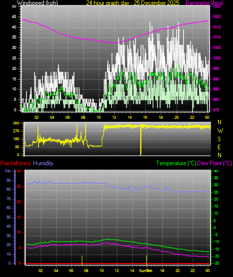 24 Hour Graph for Day 25
