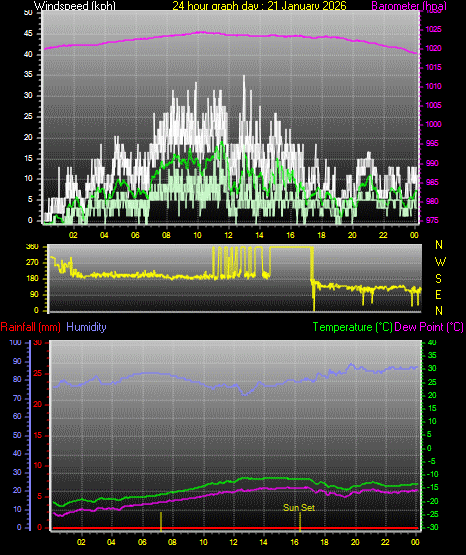 24 Hour Graph for Day 21