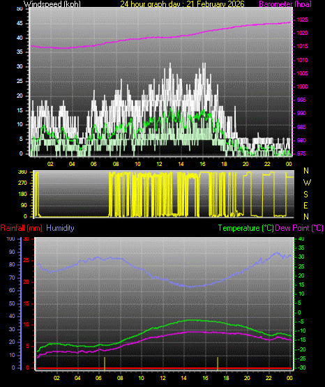 24 Hour Graph for Day 21